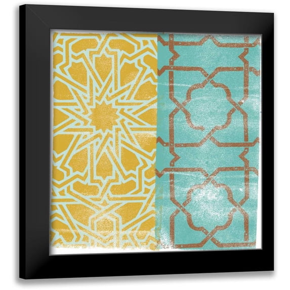 Saunders, Alonzo 12x12 Black Modern Framed Museum Art Print Titled - Moorish Study I