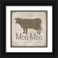 thumbnail image 1 of Saunders, Alonzo 12x12 Black Ornate Wood Framed with Double Matting Museum Art Print Titled - Simply Farm II, 1 of 4