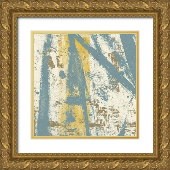 Saunders, Alonzo 12x12 Gold Ornate Wood Framed with Double Matting Museum Art Print Titled - Path Ways IV