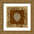 thumbnail image 1 of Saunders, Alonzo 12x12 Gold Ornate Wood Framed with Double Matting Museum Art Print Titled - Shades of Brown III, 1 of 4