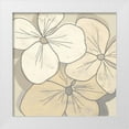 thumbnail image 1 of Saunders, Alonzo 12x12 White Modern Wood Framed Museum Art Print Titled - Beige Blooms III, 1 of 4