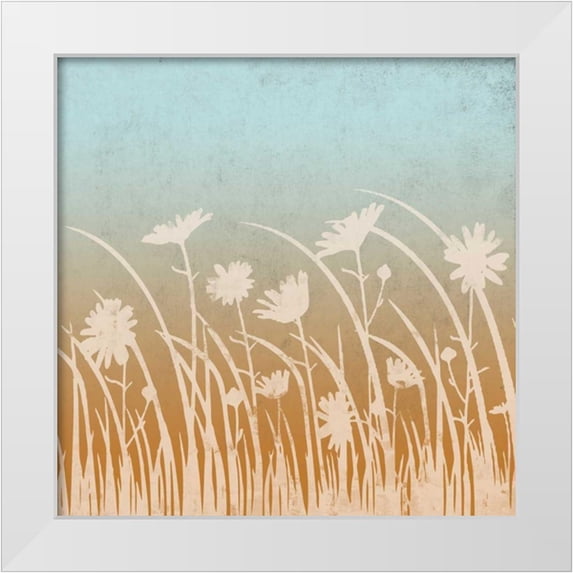 Saunders, Alonzo 12x12 White Modern Wood Framed Museum Art Print Titled - Flower In The Midst