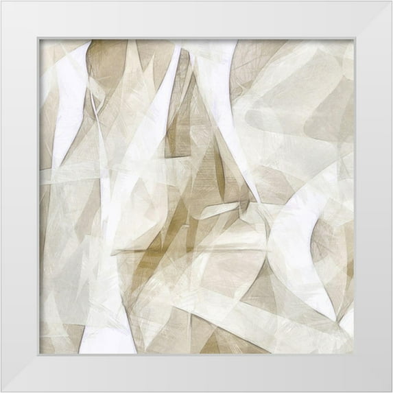 Saunders, Alonzo 12x12 White Modern Wood Framed Museum Art Print Titled - Mindfulness VII