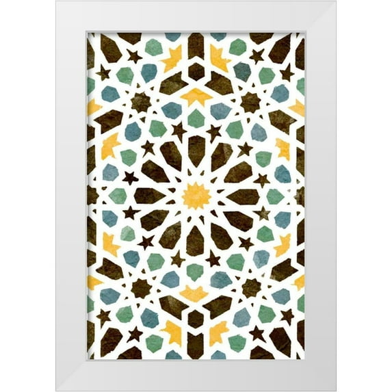 Saunders, Alonzo 13x18 White Modern Wood Framed Museum Art Print Titled - Zellige Board I
