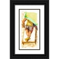 thumbnail image 1 of Saunders, Alonzo 14x24 Black Ornate Wood Framed with Double Matting Museum Art Print Titled - Laid Out II, 1 of 4