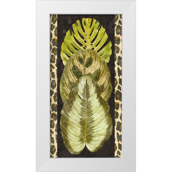 Saunders, Alonzo 14x24 White Modern Wood Framed Museum Art Print Titled - Tropic Collection IV