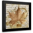 thumbnail image 1 of Saunders, Alonzo 15x15 Black Modern Framed Museum Art Print Titled - Earth Leaf I, 1 of 5