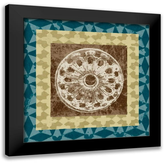 Saunders, Alonzo 15x15 Black Modern Framed Museum Art Print Titled - Squared Circle III