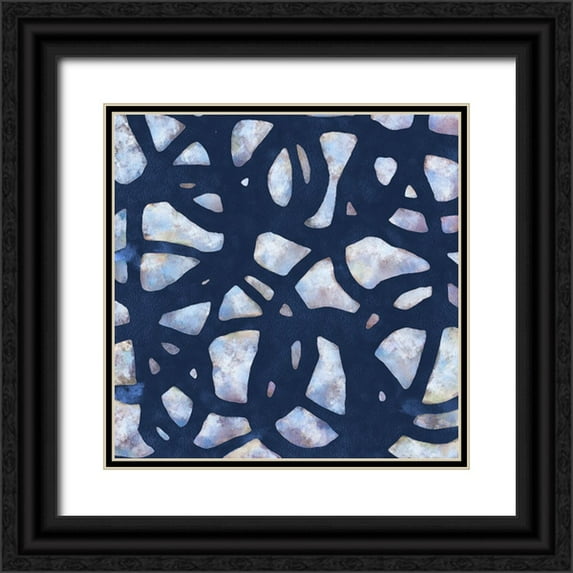Saunders, Alonzo 15x15 Black Ornate Wood Framed with Double Matting Museum Art Print Titled - Sky Net II