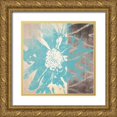 thumbnail image 1 of Saunders, Alonzo 15x15 Gold Ornate Wood Framed with Double Matting Museum Art Print Titled - Flower Power 2, 1 of 4