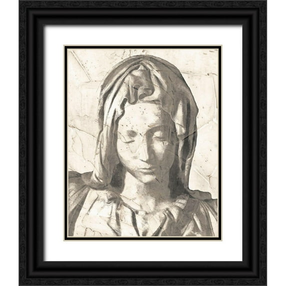 Saunders, Alonzo 15x18 Black Ornate Wood Framed with Double Matting Museum Art Print Titled - Classical Study III