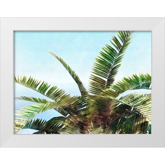 Saunders, Alonzo 18x15 White Modern Wood Framed Museum Art Print Titled - Pleasant Palms I