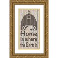 thumbnail image 1 of Saunders, Alonzo 18x32 Gold Ornate Wood Framed with Double Matting Museum Art Print Titled - Home and Farm I, 1 of 4