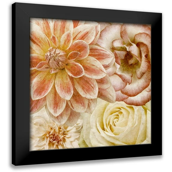 Saunders, Alonzo 20x20 Black Modern Framed Museum Art Print Titled - Beautiful Quartet II