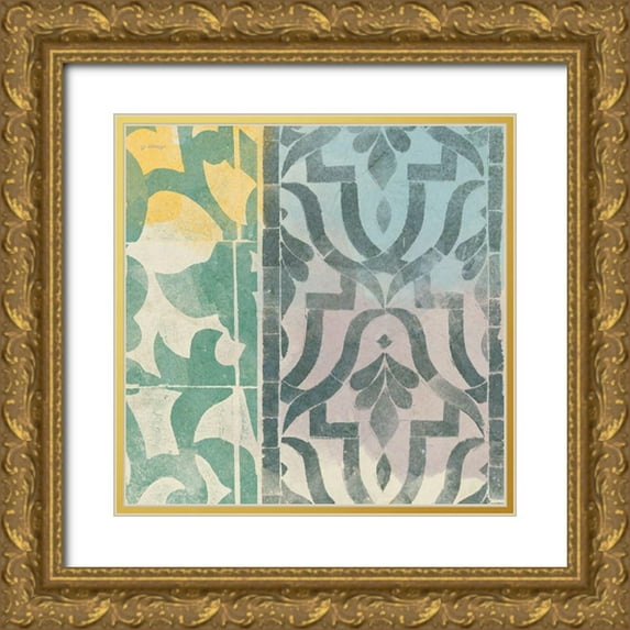 Saunders, Alonzo 20x20 Gold Ornate Wood Framed with Double Matting Museum Art Print Titled - Decorative Life Squared 4