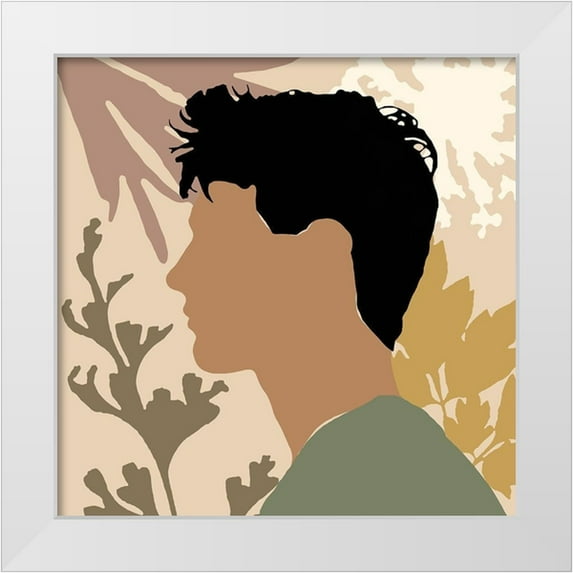 Saunders, Alonzo 20x20 White Modern Wood Framed Museum Art Print Titled - Strength And Confidence II