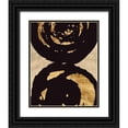 thumbnail image 1 of Saunders, Alonzo 20x24 Black Ornate Wood Framed with Double Matting Museum Art Print Titled - Swirl on Swirl I, 1 of 4