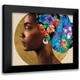 thumbnail image 1 of Saunders, Alonzo 24x20 Black Modern Framed Museum Art Print Titled - Golden Lady II, 1 of 5