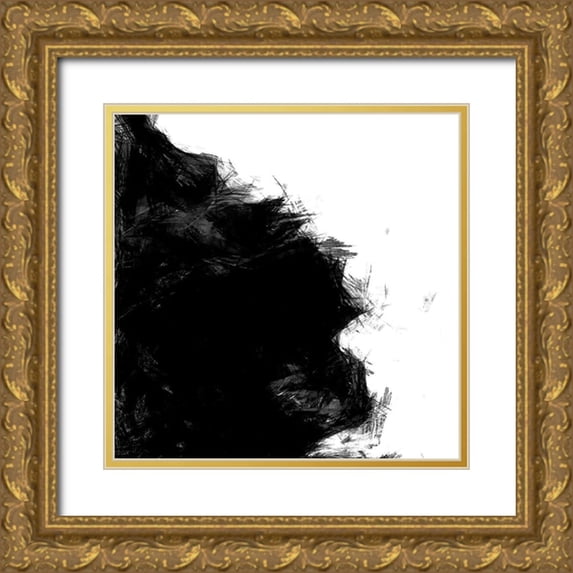Saunders, Alonzo 26x26 Gold Ornate Wood Framed with Double Matting Museum Art Print Titled - Sketchy II