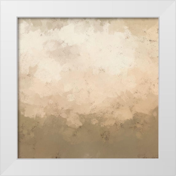 Saunders, Alonzo 26x26 White Modern Wood Framed Museum Art Print Titled - Freeform IV