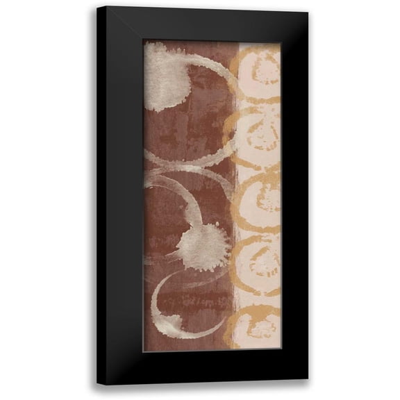 Saunders, Alonzo 8x14 Black Modern Framed Museum Art Print Titled - Adstract Pane 3