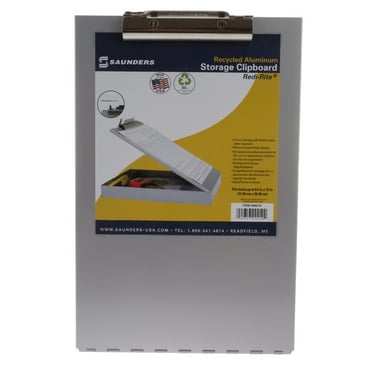 Saunders Aluminum Storage Clipboard - Letter Sized