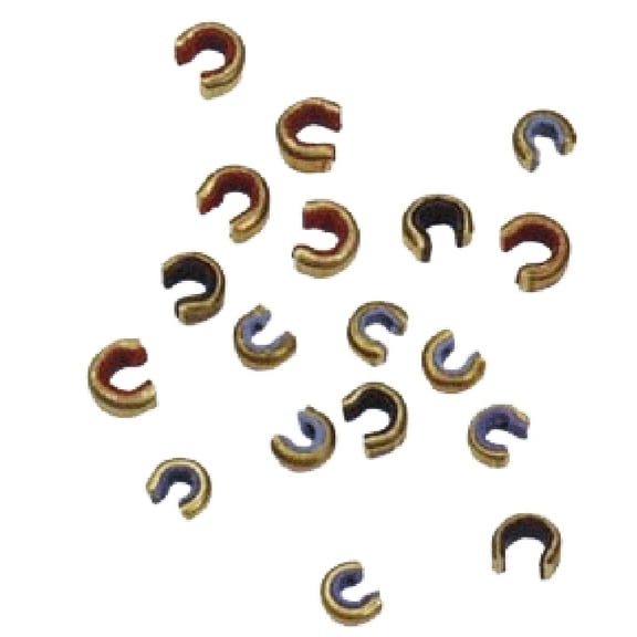 Saunders Archery Cam Size Brass Nok Set 6Pk #3001