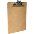 thumbnail image 1 of Saunders Brown Hardboard Clipboards - 1" Clip Capacity - 8 1/2" x 11" - Spring Clip - Standard - Hardboard - Brown - 1 Each | Bundle of 5 Each, 1 of 1