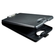Saunders Deskmate II Portable Desktop 0.50" Clip Capacity - Stationary - Bottom Opening - 10" x 16" - Low-profile - Polypropylene - Black - 1 / Each