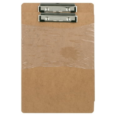 Saunders Hardboard Clipboard - Letter Size with Low Profile Clip and Built-in Hanging Hole, 2 Per Pack