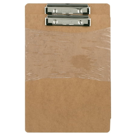 Saunders Hardboard Clipboard - Letter Size with Low Profile Clip and Built-in Hanging Hole, 2 Per Pack