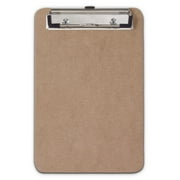 Saunders Hardboard Memo Size Clipboard 6" x 9" with Low Profile Clip and Hanging Hole