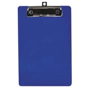 Saunders Manufacturing 515 0.5 in. Capacity Plastic Clipboard, 6 x 9 Sheets - Blue