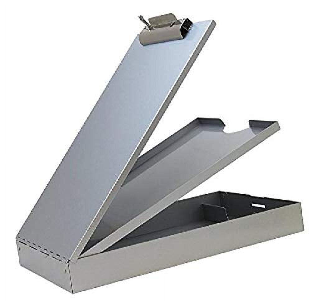 Saunders Tabloid Size Aluminum Clipboard w/Chrome Clip