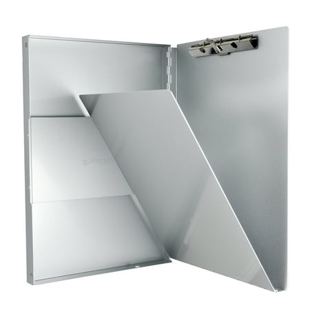 Saunders Metal Form Holder, A, Side Privacy Cover, Low Profile Clip, Letter, Silver
