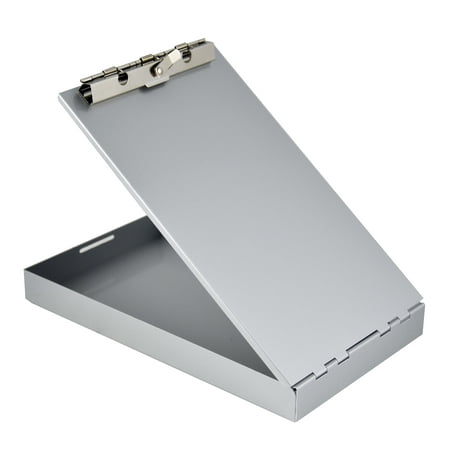 Saunders Metal Storage Clipboard, A, 1 Tier, Low Profile Clip, Memo, Silver