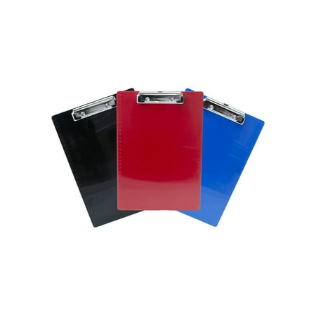 Saunders Plastic Clipboards Letter Size Red/Bl SAU22601