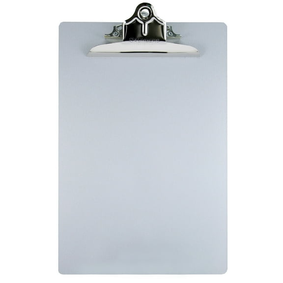 Saunders Recycled Aluminum Clipboard, A, High Capacity Clip, Letter, Silver