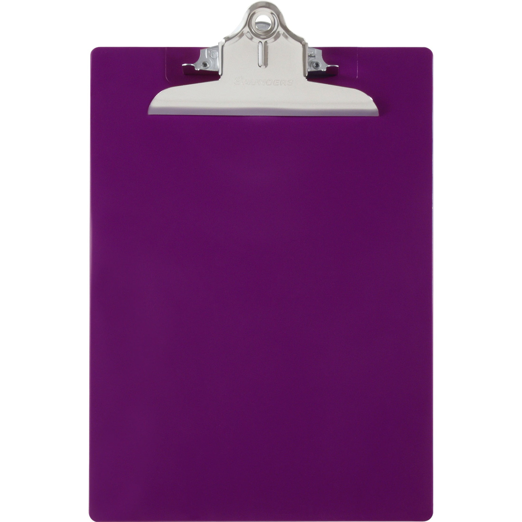 Saunders Recycled Plastic Clipboards 1" Clip Cap 8 1/2 x 12 Sheets Purple 21606