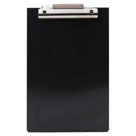 Saunders Redi-Rite Aluminum Storage Clipboard 8 1/2" x 11" - Aluminum - Black - 1 Each