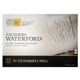 thumbnail image 1 of St Cuthberts Saunders Waterford Watercolor Block, Rough, White, 140lb/300gsm, 20 Sheet, 20x14 inch, 1 Count, 1 of 6