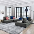 thumbnail image 1 of Saunter Tufted Fabric Fabric 5-Piece Sectional Sofa-EEI-5210, 1 of 9