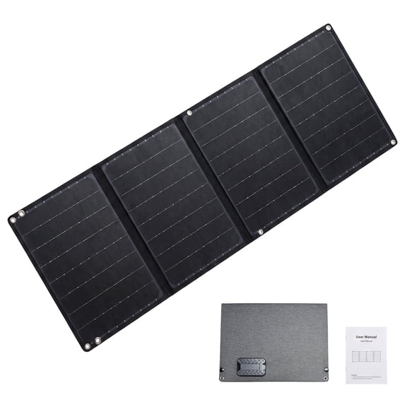 Saunyoto 40W Solar Panel with USB Ports Type C and DC Ports, Portable Solar Panel for Outdoor Camping, Suitable for Powering Starlink Mini, Power Banks, Laptops and IPhones