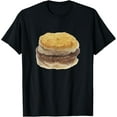 thumbnail image 1 of Sausage Biscuit Sandwich T-ShirtMen and women, White Black T-shirt, size: Extra large S-1807XL, 1 of 4