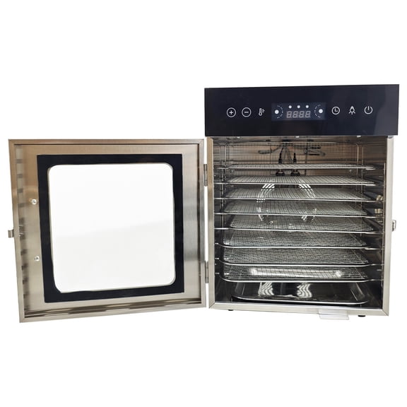Sausage Drying Machine Food Meat Dehydrator Hanging & Flat 8 Trays 86-194F Adjustable Temp