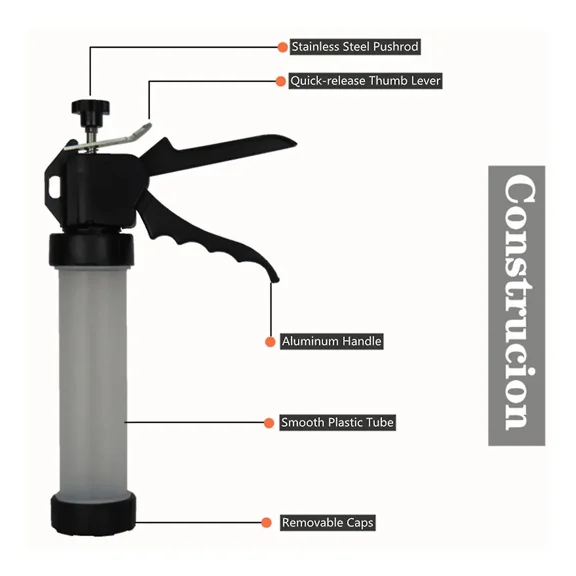 Sausage Maker Jerky Shooter Aluminum Alloy Jerky Gun With 2 Different Stuffing Nozzles For Beef Jerky Fans Gifts