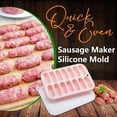 thumbnail image 1 of Sausage Maker Molds,14-Cavities Sausage Tary Molds,Easy Release,Reusable and Easy to Use,Ideal Kitchen Tools for Daily Use（Pink）, 1 of 6