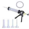 thumbnail image 1 of Sausage Maker Sausages Making Tool Stuffing Machine Manual Meat Stuffer with 4 Funnel Portable Maker, 1 of 14