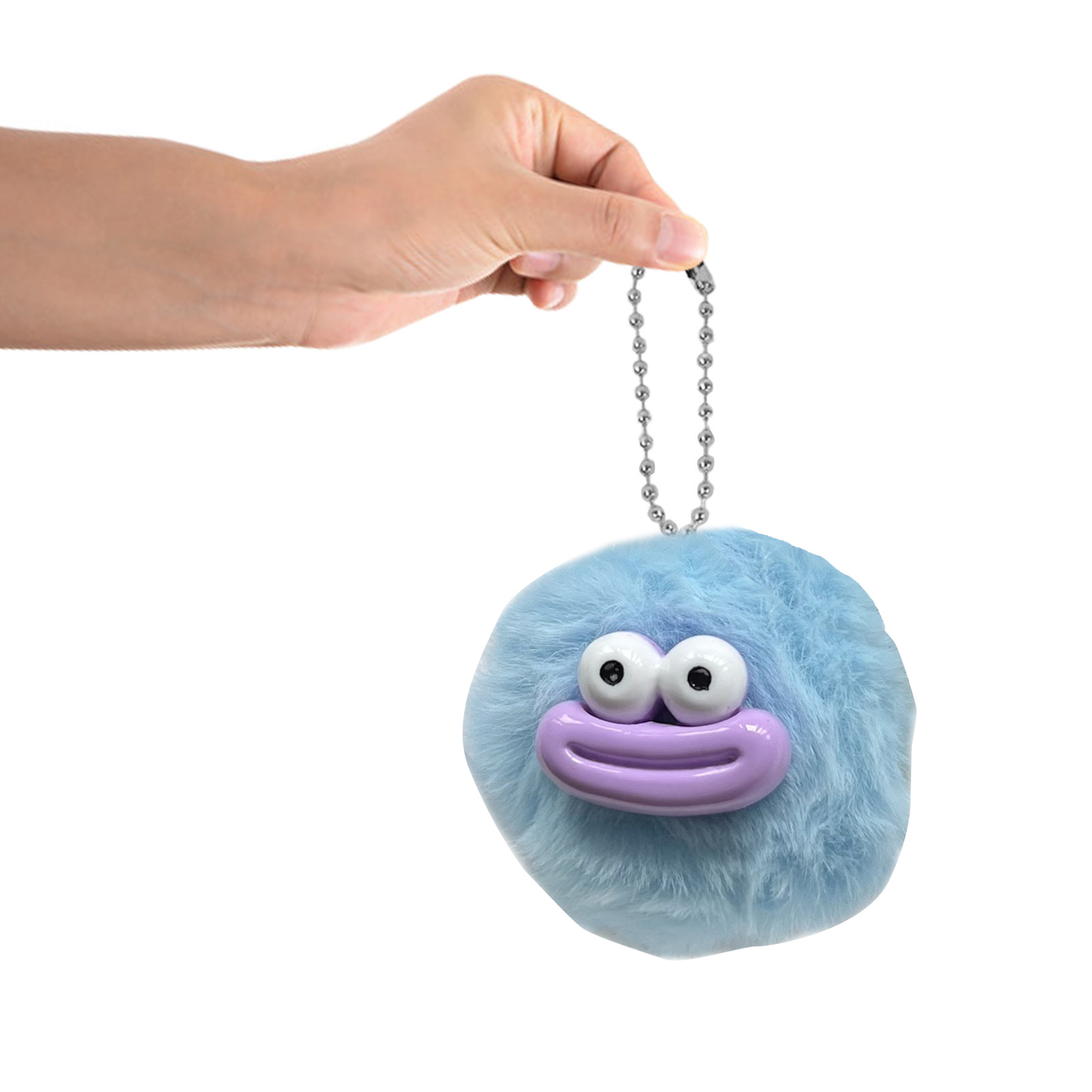Sausage Mouth Pompoms Keychain Eye Catching Toy Suitable for Key Bags Backpacks Treasure Boxs