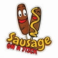 thumbnail image 1 of Sausage On A Stick 24" Decal Concession Stand Food Truck Sticker, 1 of 2